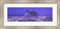 Framed High Angle View Of A City, Gibraltar, Spain