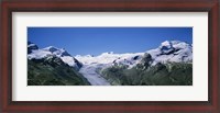 Framed Snow Covered Mountain Range Matterhorn, Switzerland