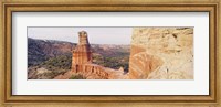 Framed High Angle View Of A Rock Formation, Palo Duro Canyon State Park, Texas, USA
