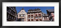 Framed Low Angle View Of Decorated Buildings, Bernkastel-Kues, Germany