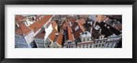 Framed High angle view of buildings in a city, Czech Republic, Prague