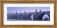 Framed Bridge over a river, Charles Bridge, Prague, Czech Republic