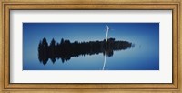 Framed Reflection Of A Wind Turbine And Trees On Water, Black Forest, Germany
