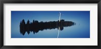 Framed Reflection Of A Wind Turbine And Trees On Water, Black Forest, Germany