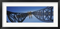 Framed Low Angle View Of A Bridge, Blue Bridge, Freiburg, Germany