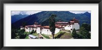 Framed Castle On A Mountain, Trongsar Dzong, Trongsar, Bhutan