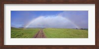 Framed Rainbow Over A Landscape, Kamuela, Big Island, Hawaii, USA