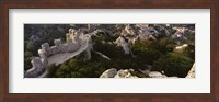 Framed High angle view of ruins of a castle, Castelo Dos Mouros, Sintra, Portugal