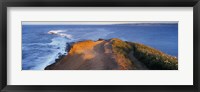 Framed High Angle View Of The Sea From A Cliff, Filey Brigg, England, United Kingdom