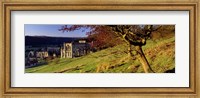 Framed Church On A Landscape, Rievaulx Abbey, North Yorkshire, England, United Kingdom