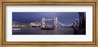 Framed Bridge Over A River, Tower Bridge, London, England, United Kingdom