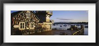 Framed Building at the waterfront, Fishing Village, Mount Desert Island, Maine, USA