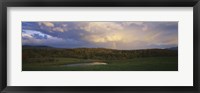 Framed Clouds over a landscape, Eden, Vermont, New England, USA