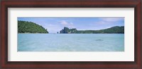 Framed Hills in the ocean, Loh Dalum Bay, Ko Phi Phi Don, Phi Phi Islands, Thailand