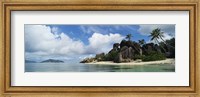 Framed Rock Formations on Anse Source D'argent Beach, La Digue Island, Seychelles