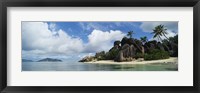 Framed Rock Formations on Anse Source D'argent Beach, La Digue Island, Seychelles