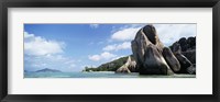 Framed Rocks on Anse Source D'argent Beach, La Digue Island, Seychelles
