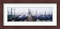 Framed Gondolas on the Water, Grand Canal, Venice, Italy