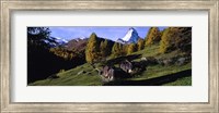 Framed Low angle view of a mountain peak, Matterhorn, Valais Canton, Switzerland