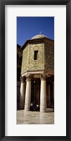 Framed Two people sitting in a mosque, Umayyad Mosque, Damascus, Syria