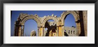 Framed Old ruins of a church, St. Simeon Church, Aleppo, Syria