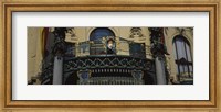Framed Low angle view of the balcony of a government building, Municipal House, Prague, Czech Republic