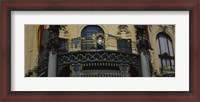 Framed Low angle view of the balcony of a government building, Municipal House, Prague, Czech Republic