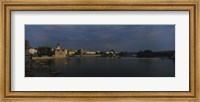 Framed Buildings at the waterfront, Charles Bridge, Vltava River, Prague, Czech Republic