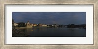 Framed Buildings at the waterfront, Charles Bridge, Vltava River, Prague, Czech Republic