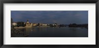 Framed Buildings at the waterfront, Charles Bridge, Vltava River, Prague, Czech Republic