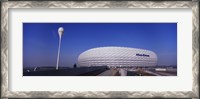 Framed Soccer stadium in a city, Allianz Arena, Munich, Bavaria, Germany
