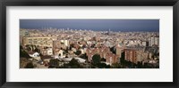 Framed High angle view of a city, Barcelona, Catalonia, Spain