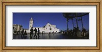 Framed Tourists walking in front of a mosque, Jamaa-El-Jedid, Algiers, Algeria