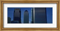 Framed Skyscrapers in a city, Canary Wharf, London, England