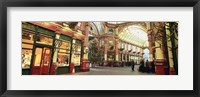 Framed Interiors of a market, Leadenhall Market, London, England