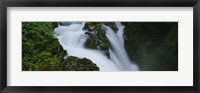 Framed High angle view of a waterfall, Sol Duc Falls, Olympic National Park, Washington State, USA