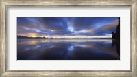 Framed Panoramic view of a river, Vuoksi River, Imatra, Finland