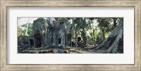 Framed Old ruins of a building, Angkor Wat, Cambodia