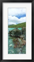 Framed Rocks in the sea, Jumbie Bay, St John, US Virgin Islands