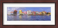Framed Buildings at the waterfront, Willemstad, Curacao, Netherlands Antilles