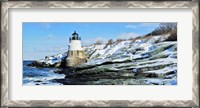 Framed Lighthouse along the sea, Castle Hill Lighthouse, Narraganset Bay, Newport, Rhode Island (horizontal)