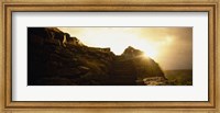 Framed Silhouette of a cave at sunset, Ailwee Cave, County Clare, Republic Of Ireland
