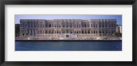 Framed Facade of a palace at the waterfront, Ciragan Palace Hotel Kempinski, Bosphorus, Istanbul, Turkey