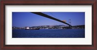 Framed Low angle view of a bridge, Bosphorus Bridge, Bosphorus, Istanbul, Turkey