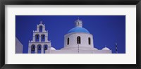 Framed High section view of a church, Oia, Santorini, Greece