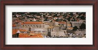 Framed High angle view of a town, Old port, Dominican Monastery to the left, Dubrovnik, Croatia