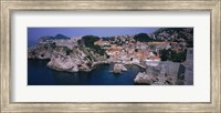Framed Town at the waterfront, Lovrijenac Fortress, Bokar Fortress, Dubrovnik, Croatia