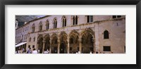 Framed Group of people in front of a palace, Rector's Palace, Dubrovnik, Croatia