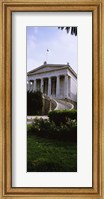 Framed Low angle view of a building, National Library, Athens, Greece