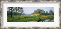 Framed Stream on a golf course, Haile Plantation, Gainesville, Florida, USA